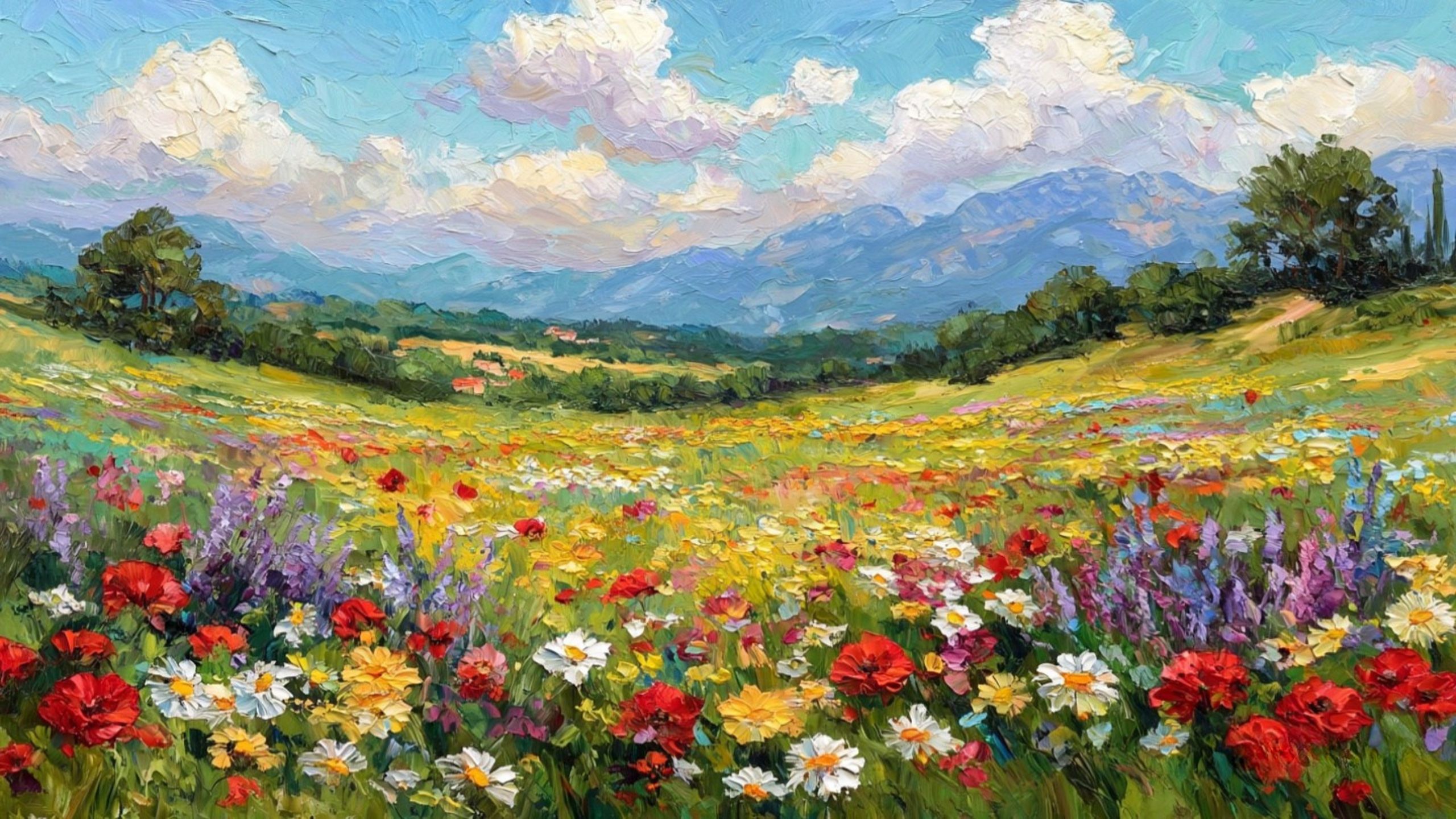 colorful spring wildflower